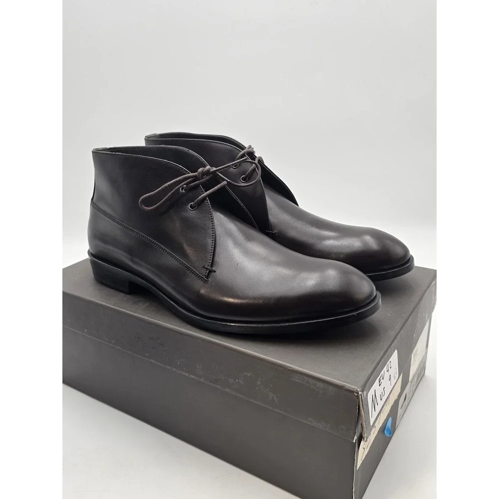 Robert Clergerie Boots Mens 9 Brown‎ Leather New Orleans Chukka Ankle Dress Boot